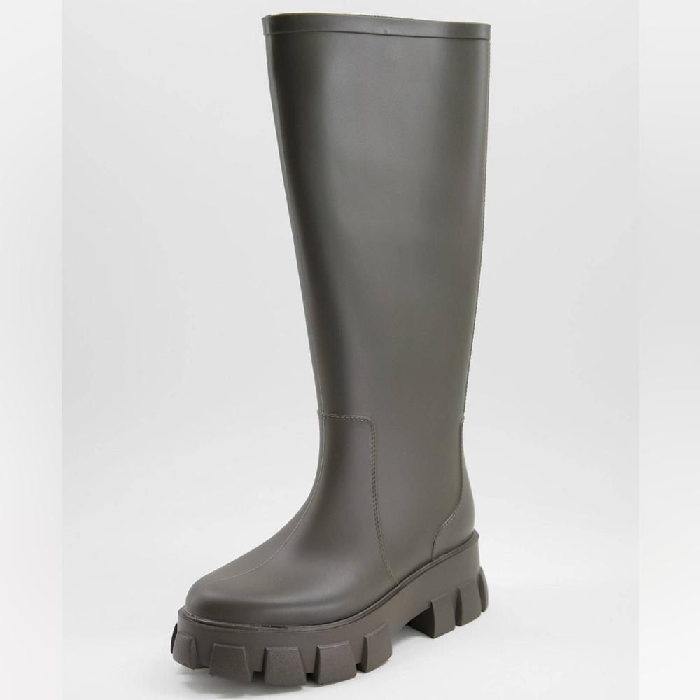 Gracie chunky knee high wellies boots